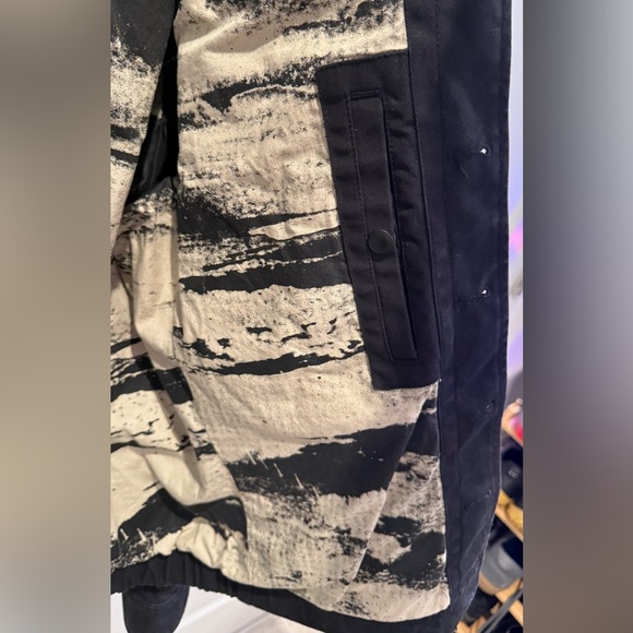 Diesel vintage button front field style jacket Black size LRG - Picture 7 of 8